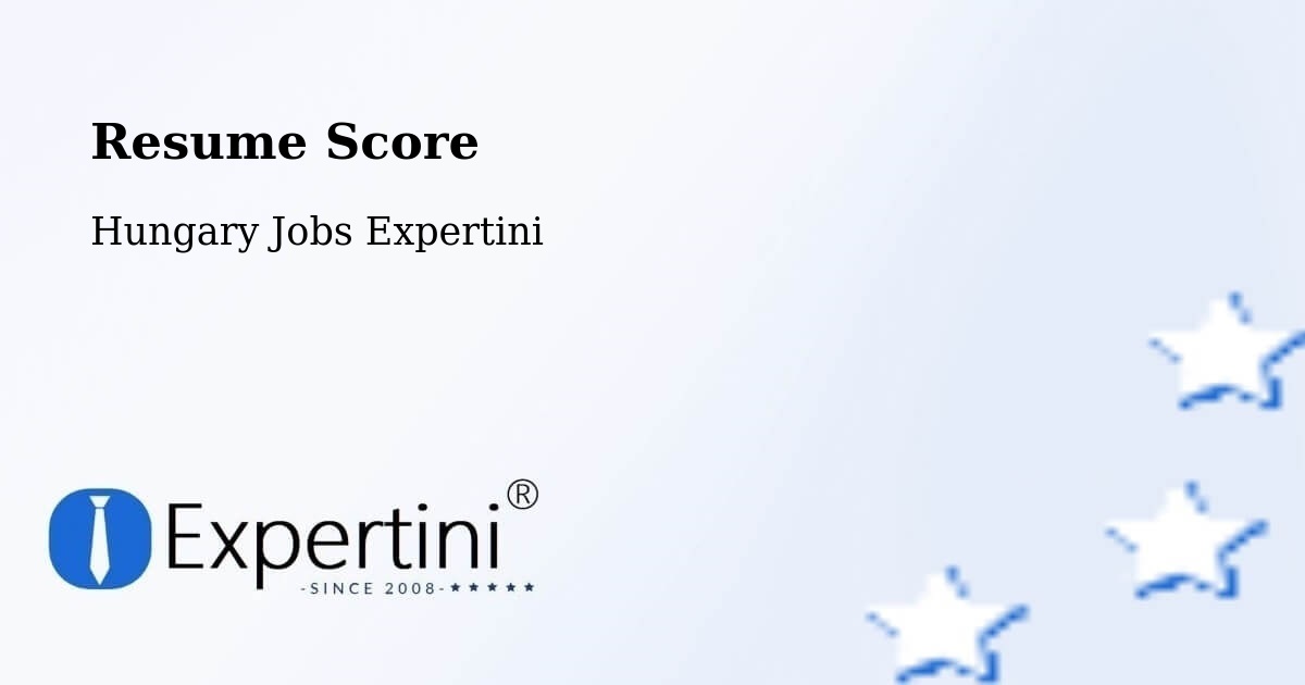 Resume Score & Job Description Match Tool – Ebes - Hungary Jobs Expertini